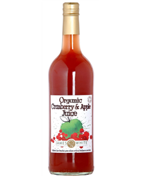 James White Organic Cranberry & Apple Juice (750ml)