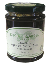 Kitchen Garden Organic Apricot Extra Jam with Almonds (340g)