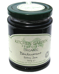 Kitchen Garden Organic Blackcurrant Extra Jam (340g)