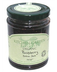 Kitchen Garden Organic Rasberry Extra Jam (340g)