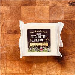 Grass Roots Dairy Organic Extra Mature Cheddar 200g