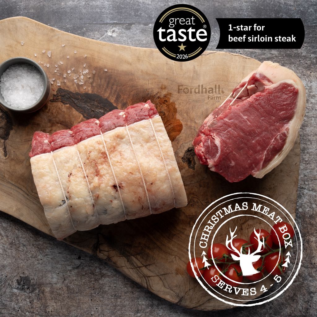 Fordhall Christmas Meat Box - Beef Sirloin Joint Serves 4-5