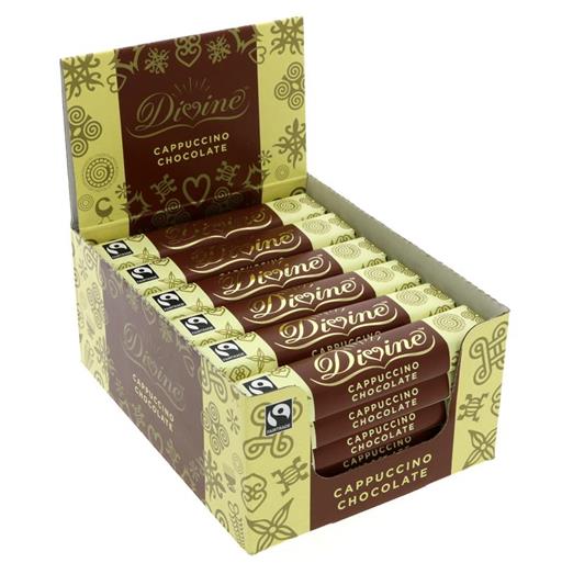 Buy Chocolate - Divine Fairtrade Cappuccino bar (40g) - Fordhall Farm