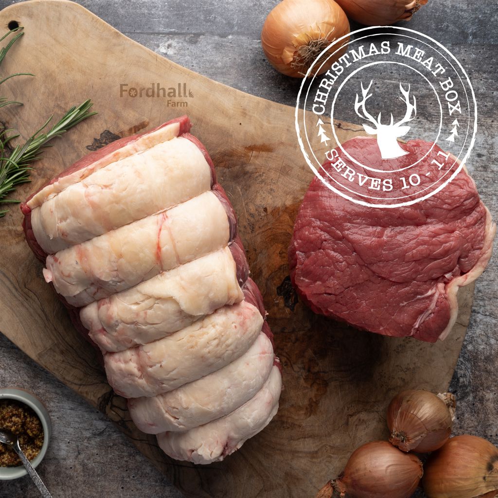 Fordhall Christmas Meat Box - Beef Topside Joint Serves 10-11