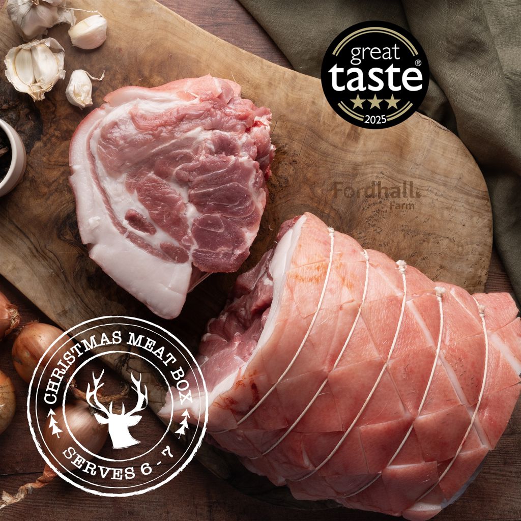 Fordhall Christmas Meat Box – Pork Shoulder Joint Serves 6-7