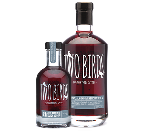 Two Birds Cherry, Almond & English Vodka 20cl - 29%