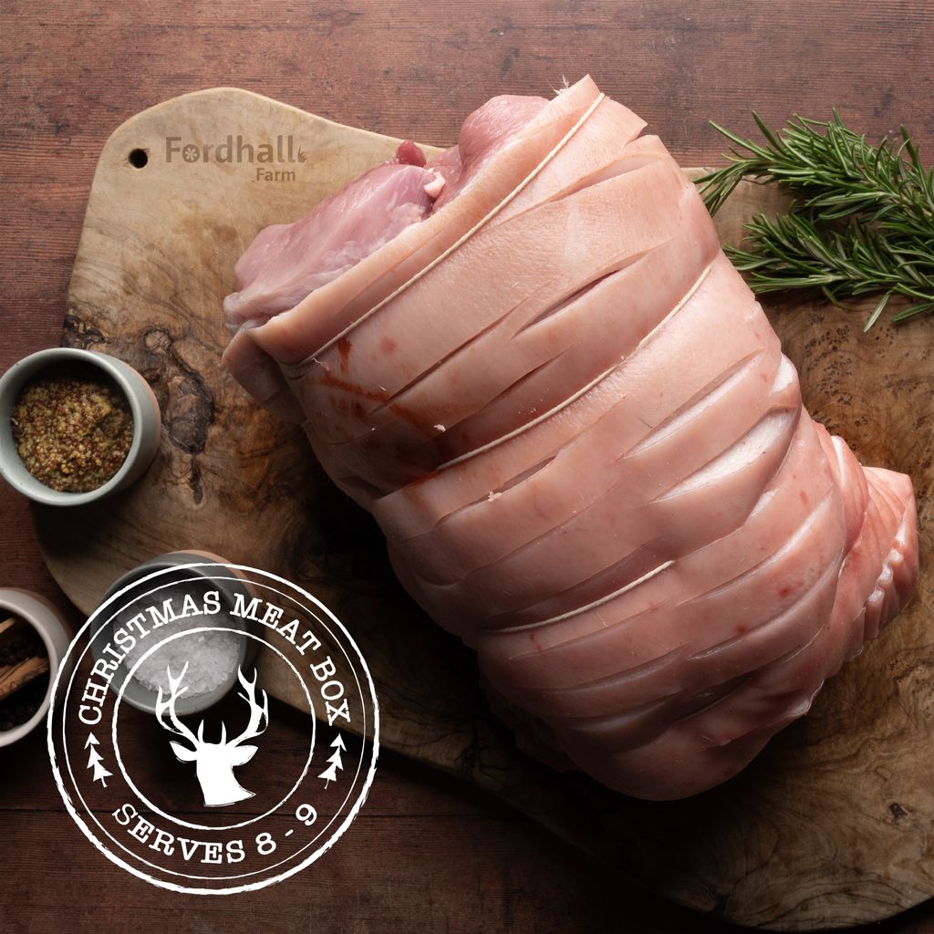 Fordhall Christmas Meat Box – Pork Leg Joint Serves 8-9