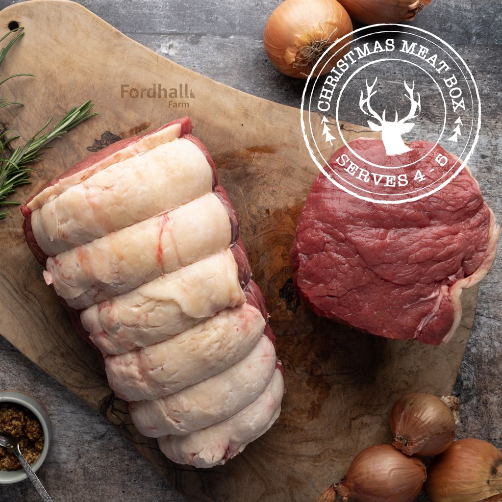Fordhall Christmas Meat Box - Beef Topside Joint Serves 4-5