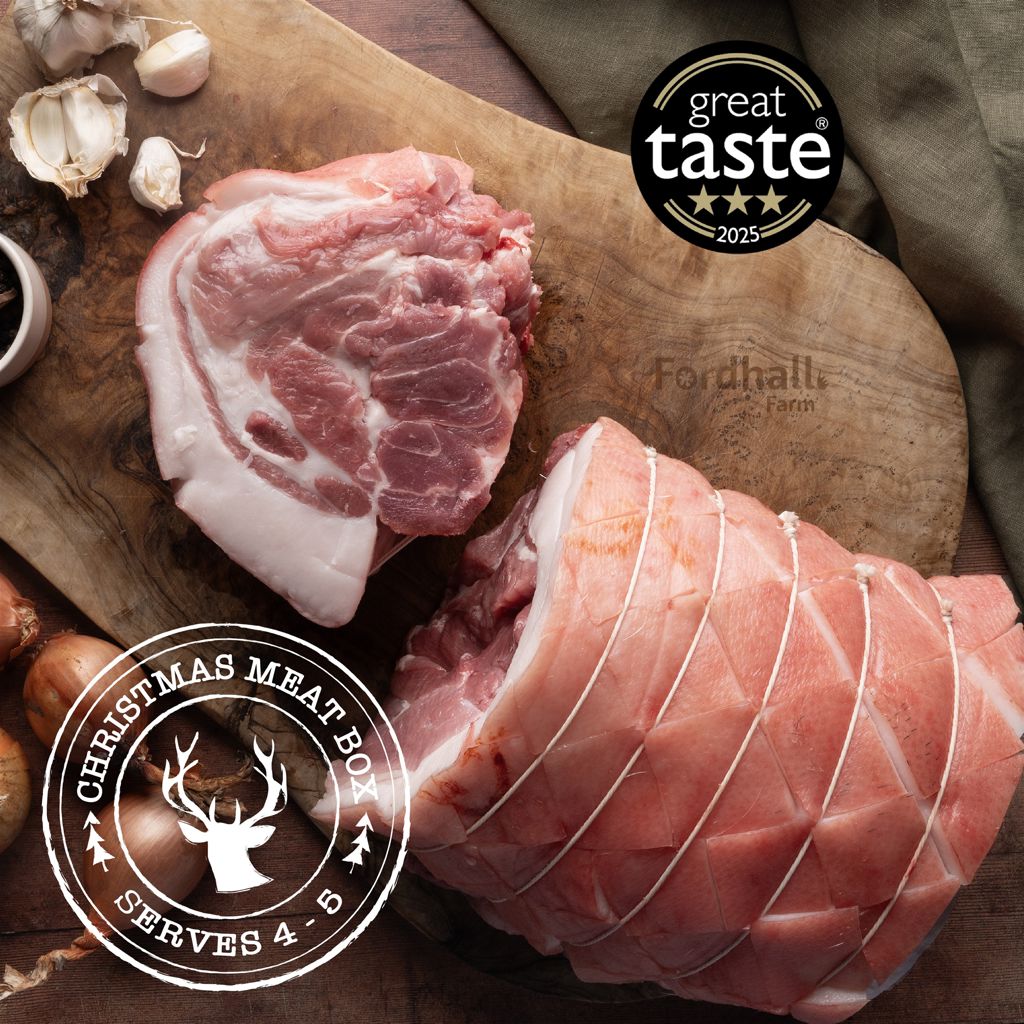 Fordhall Christmas Meat Box – Pork Shoulder Joint Serves 4-5